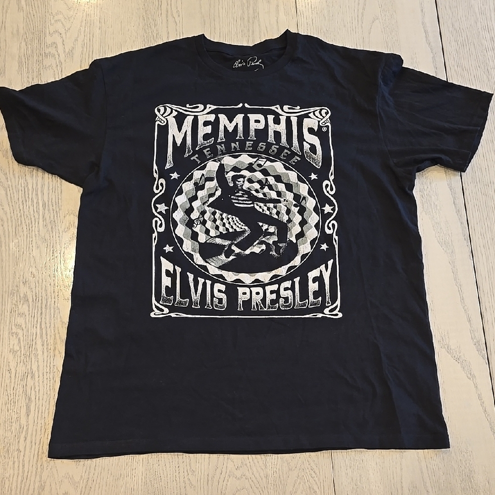 Black Elvis Presley Graphic T-Shirt